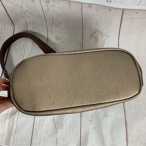 Liz Soto Anna crossbody purse handbag bronze brown - Picture 5 of 10